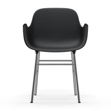 Fauteuil Form pieds chromés - Noir - Normann Copenhagen