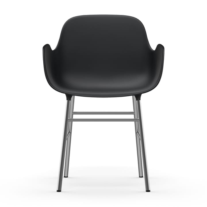 Fauteuil Form pieds chromés, Noir Normann Copenhagen