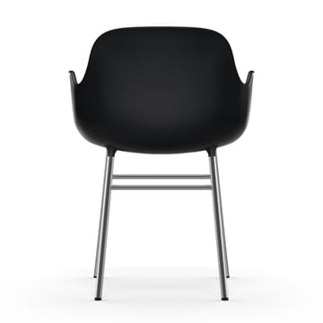 Fauteuil Form pieds chromés - Noir - Normann Copenhagen