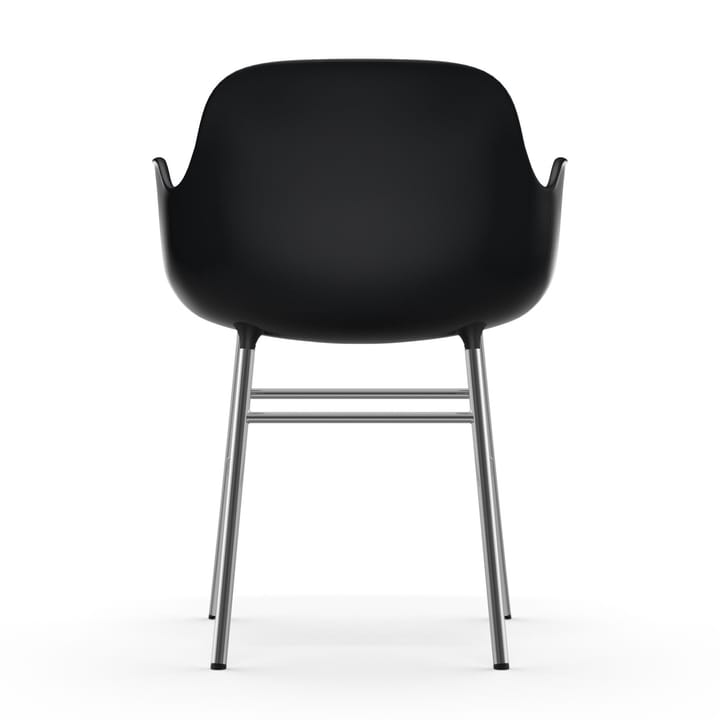 Fauteuil Form pieds chromés, Noir Normann Copenhagen