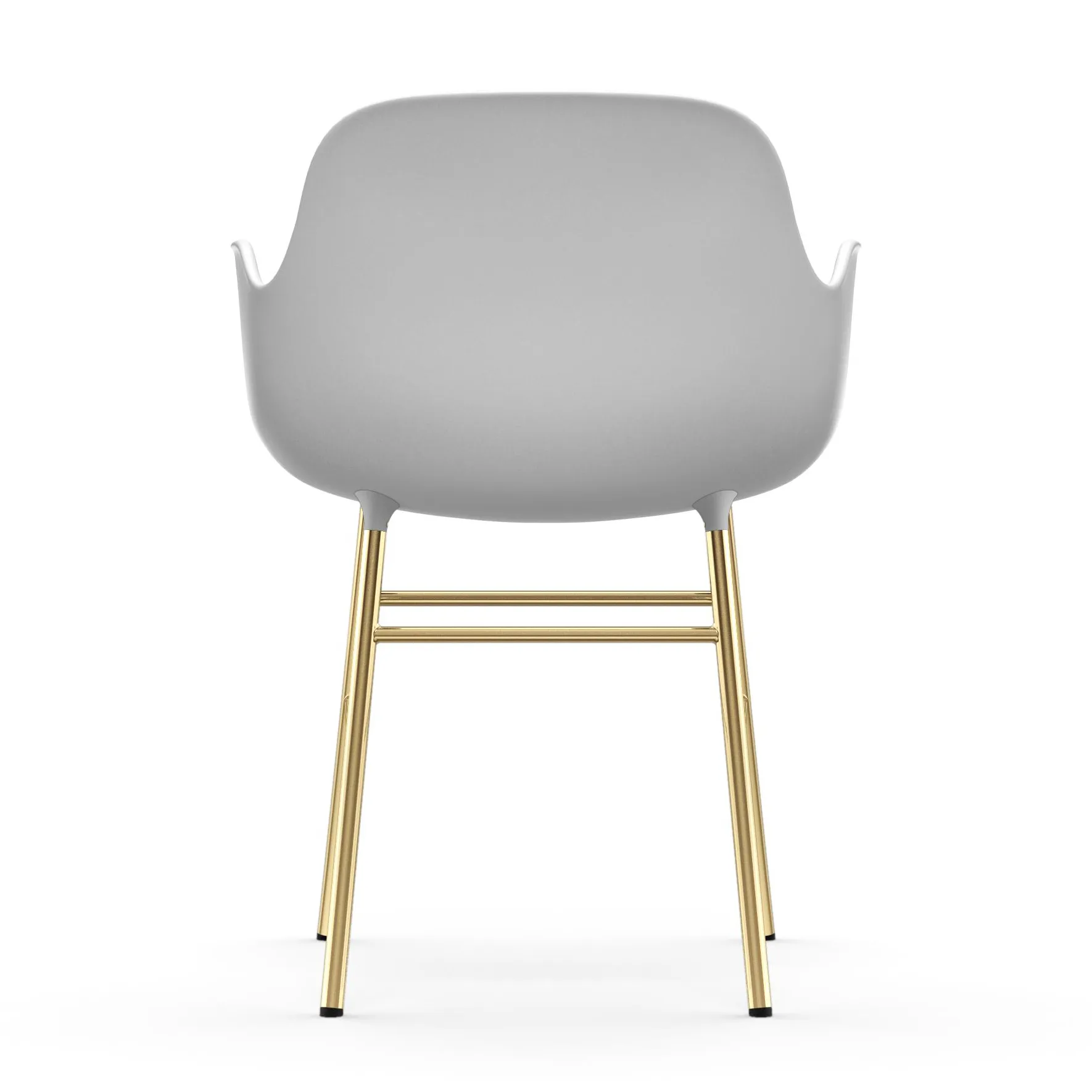 Fauteuil Form pieds en laiton, Blanc Normann Copenhagen
