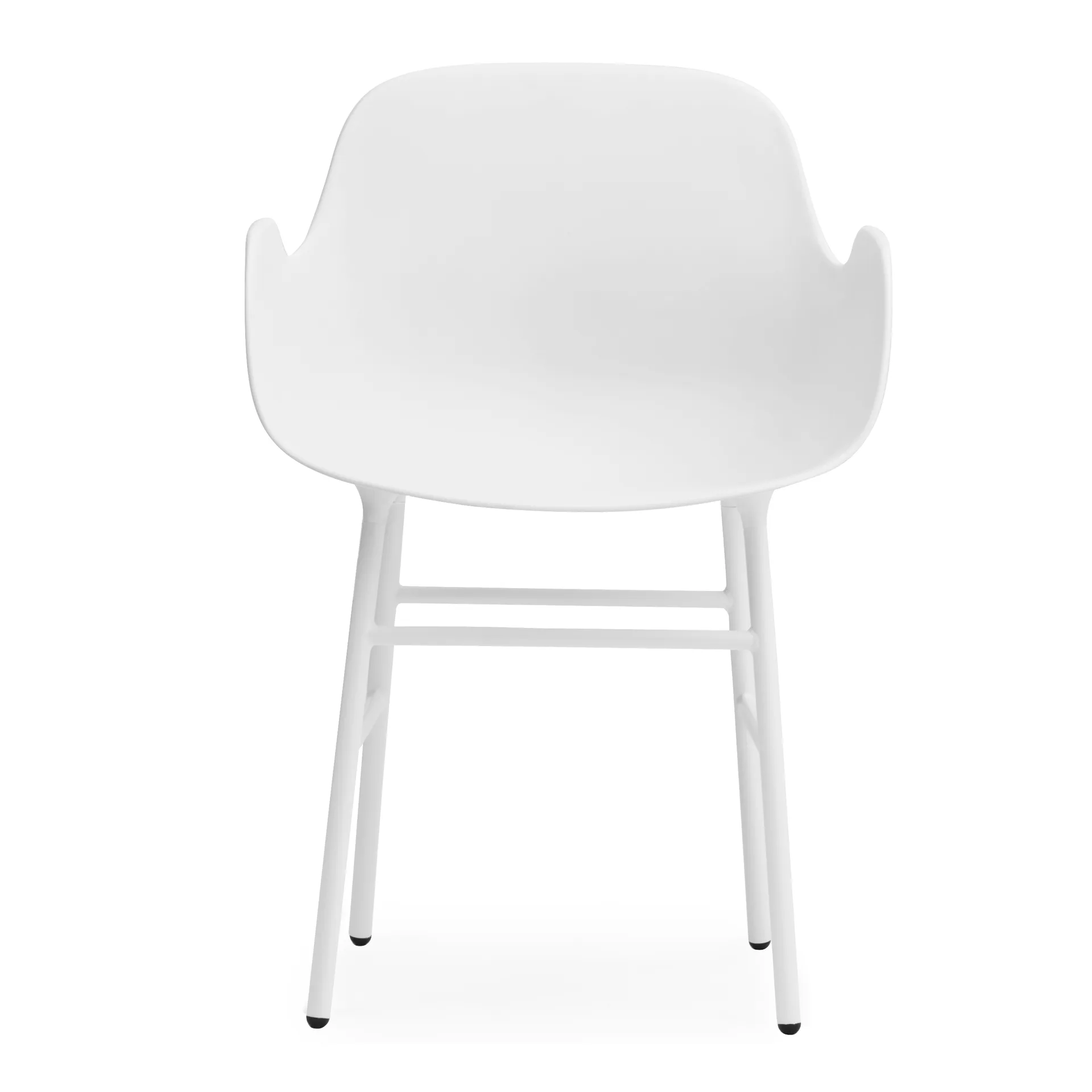 Fauteuil Form pieds en métal, Blanc Normann Copenhagen