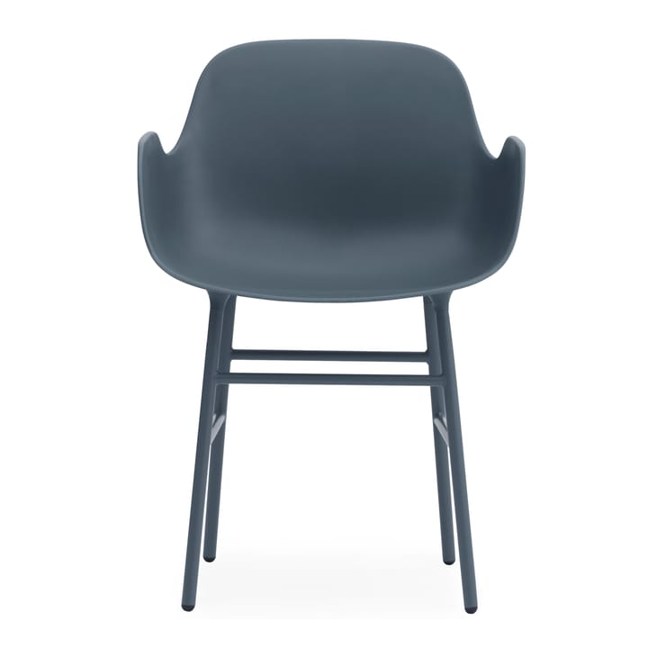 Fauteuil Form pieds en métal - Bleu - Normann Copenhagen