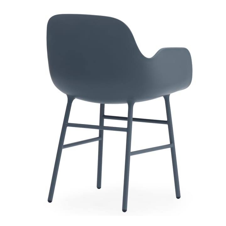 Fauteuil Form pieds en métal - Bleu - Normann Copenhagen