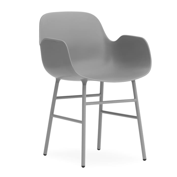 Fauteuil Form pieds en métal - Gris - Normann Copenhagen