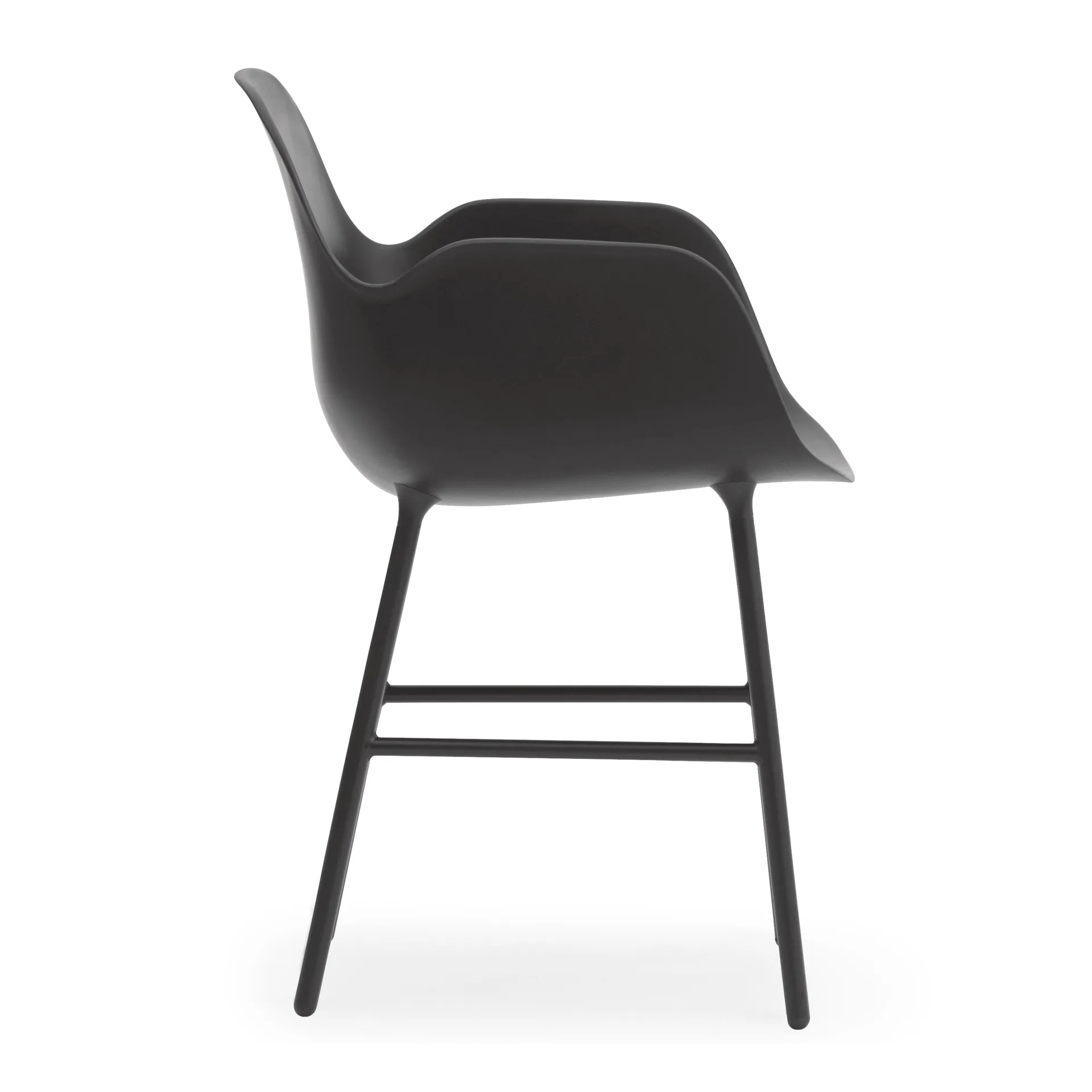 Fauteuil Form pieds en métal, Noir Normann Copenhagen