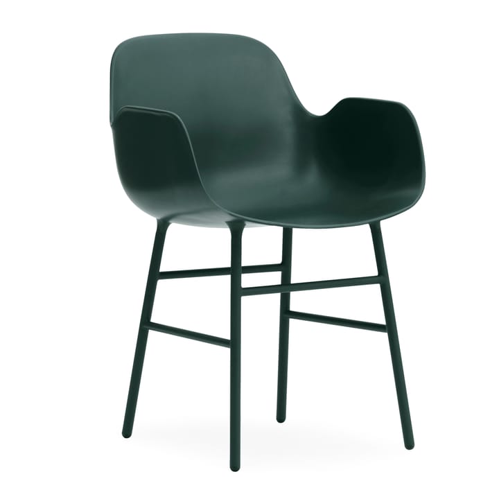 Fauteuil Form pieds en métal - Vert - Normann Copenhagen