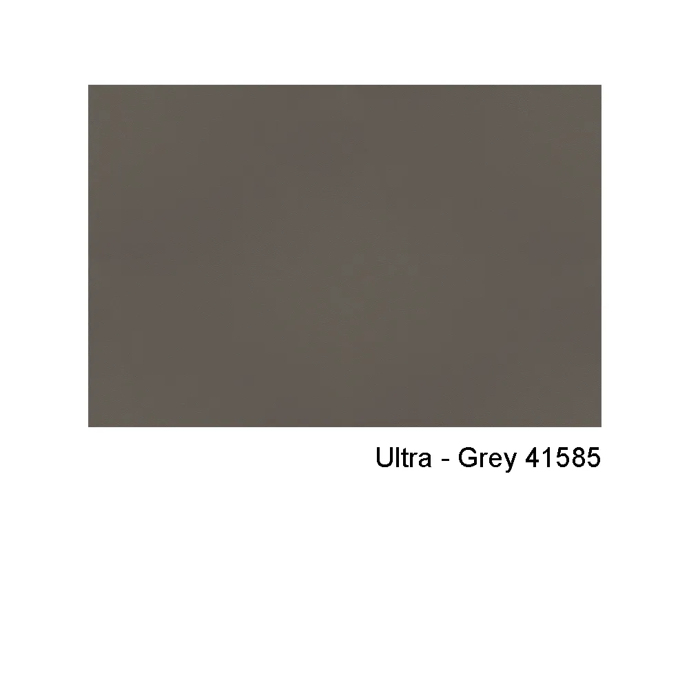 Fauteuil Hyg, Cuir ultra 41585 gris, pied pivotant en aluminium Normann Copenhagen