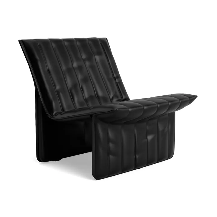 Fauteuil lounge Limit - Cuir Ultra 41599 noir - Normann Copenhagen