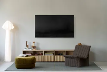 Fauteuil lounge Limit - Cuir Ultra 41599 noir - Normann Copenhagen