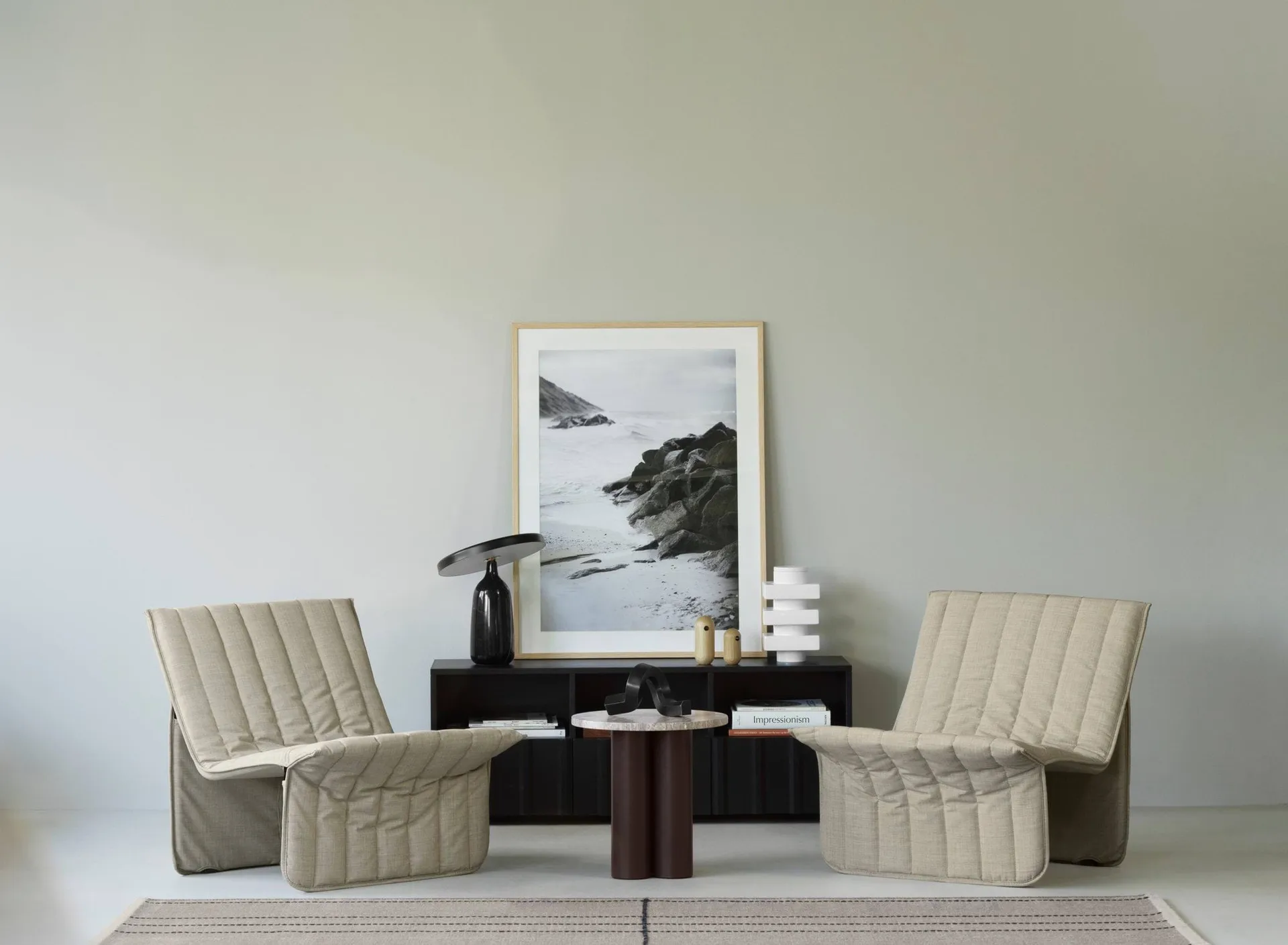 Fauteuil lounge Limit, Hallingdal 110 gris clair Normann Copenhagen
