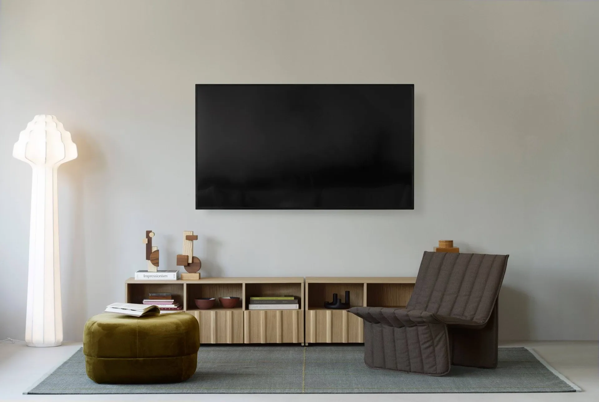 Fauteuil lounge Limit, Hallingdal 110 gris clair Normann Copenhagen