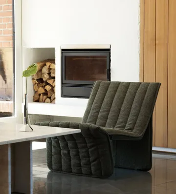Fauteuil lounge Limit - Remix 356 brun foncé - Normann Copenhagen