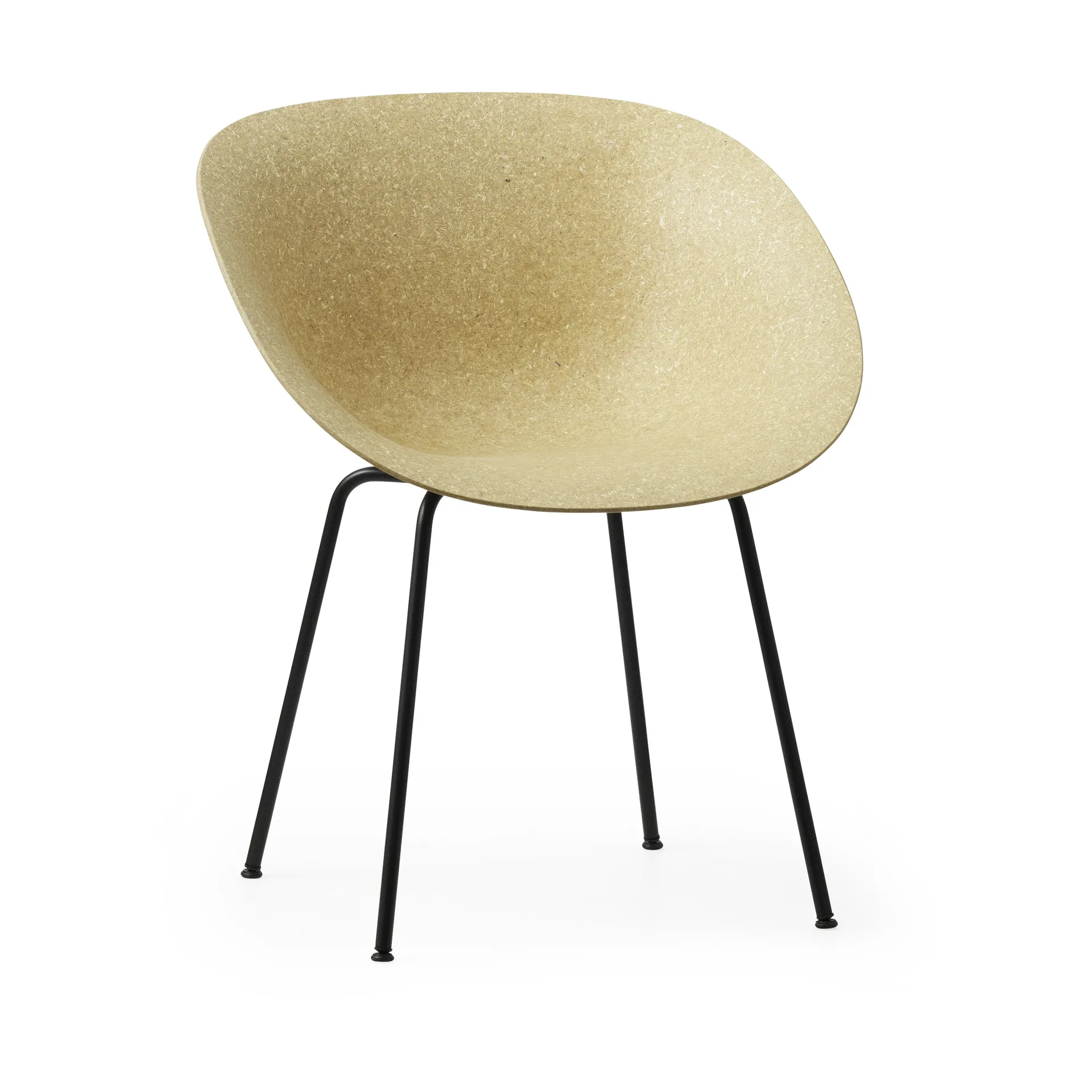 Fauteuil Mat Armchair, Hemp-black steel Normann Copenhagen