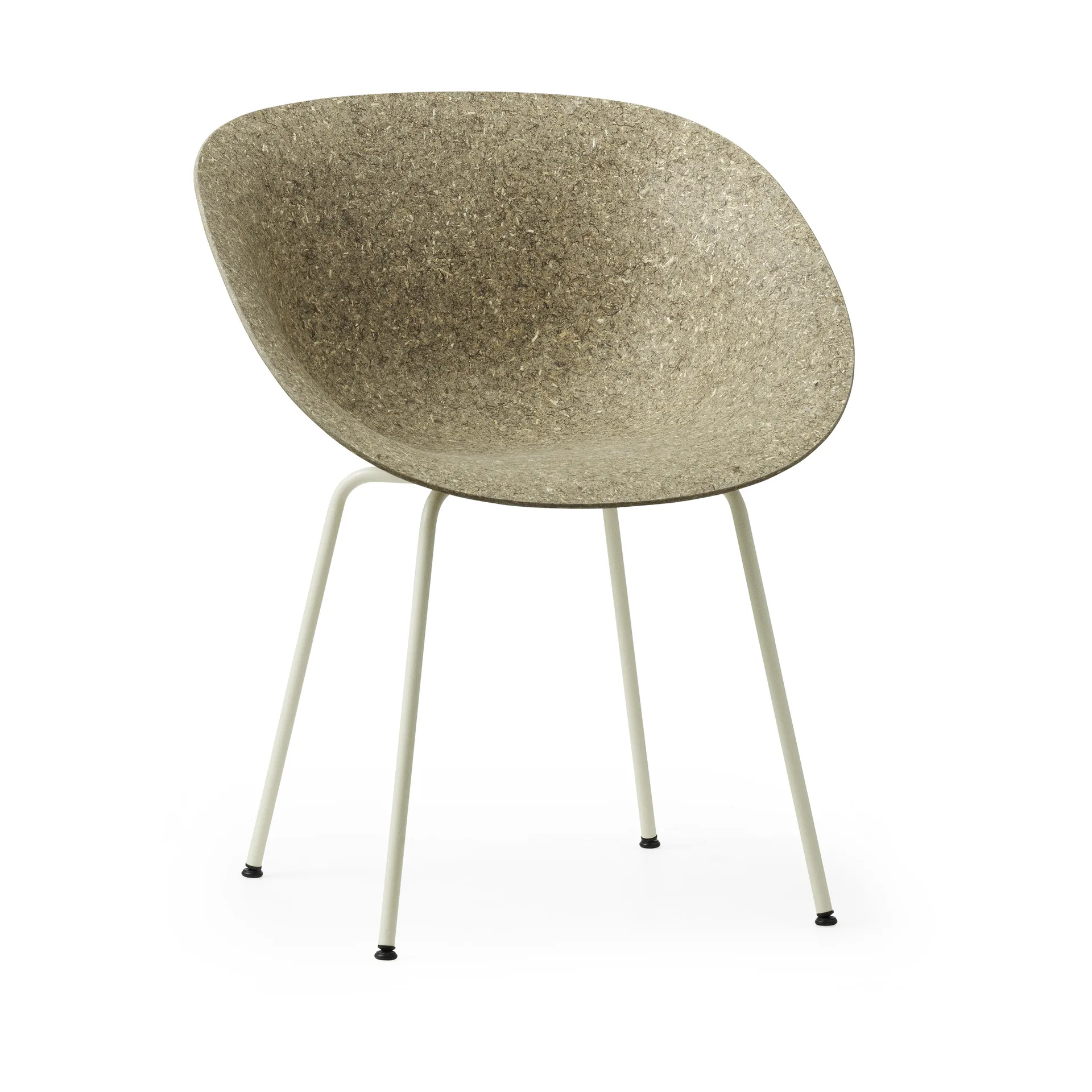 Fauteuil Mat Armchair, Seaweed-cream steel Normann Copenhagen