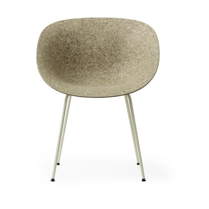 Fauteuil Mat Armchair, Seaweed-cream steel Normann Copenhagen