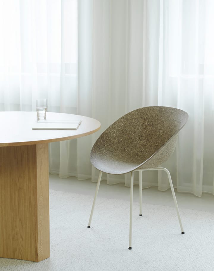 Fauteuil Mat Armchair, Seaweed-cream steel Normann Copenhagen