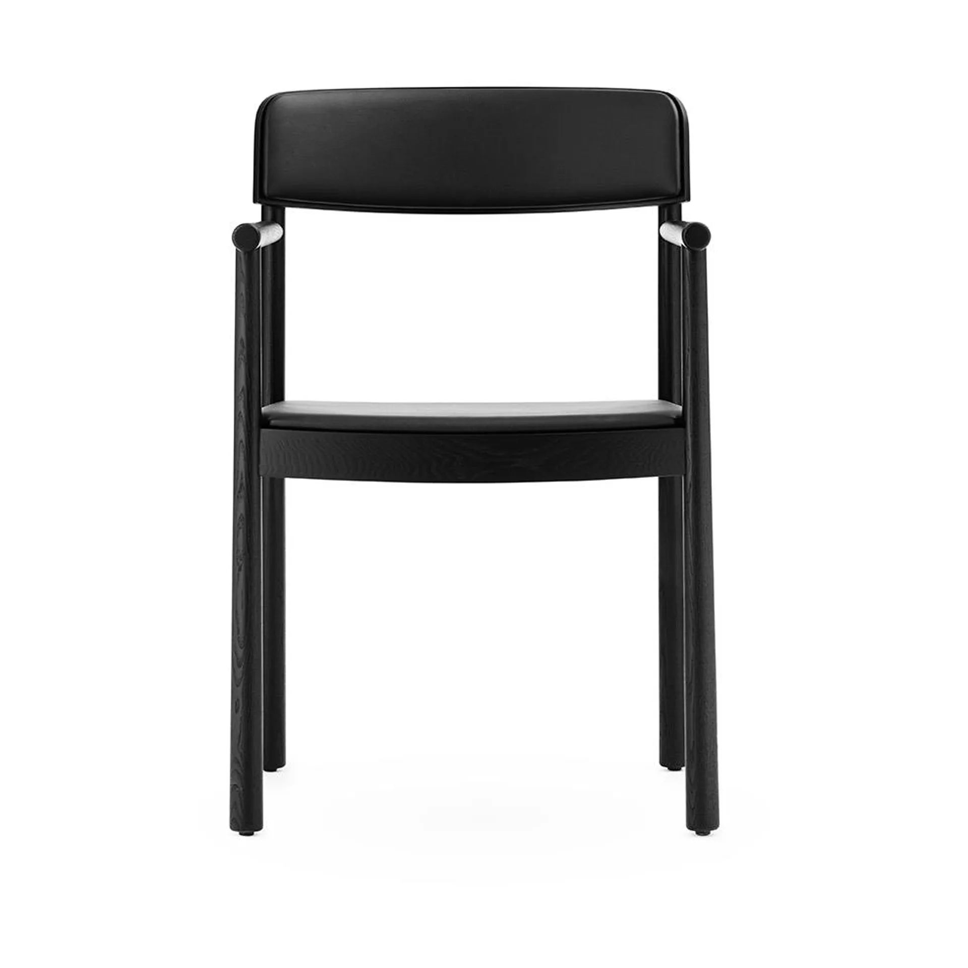 Fauteuil Timb avec coussin, Noir/ Ultra Leather - Black Normann Copenhagen