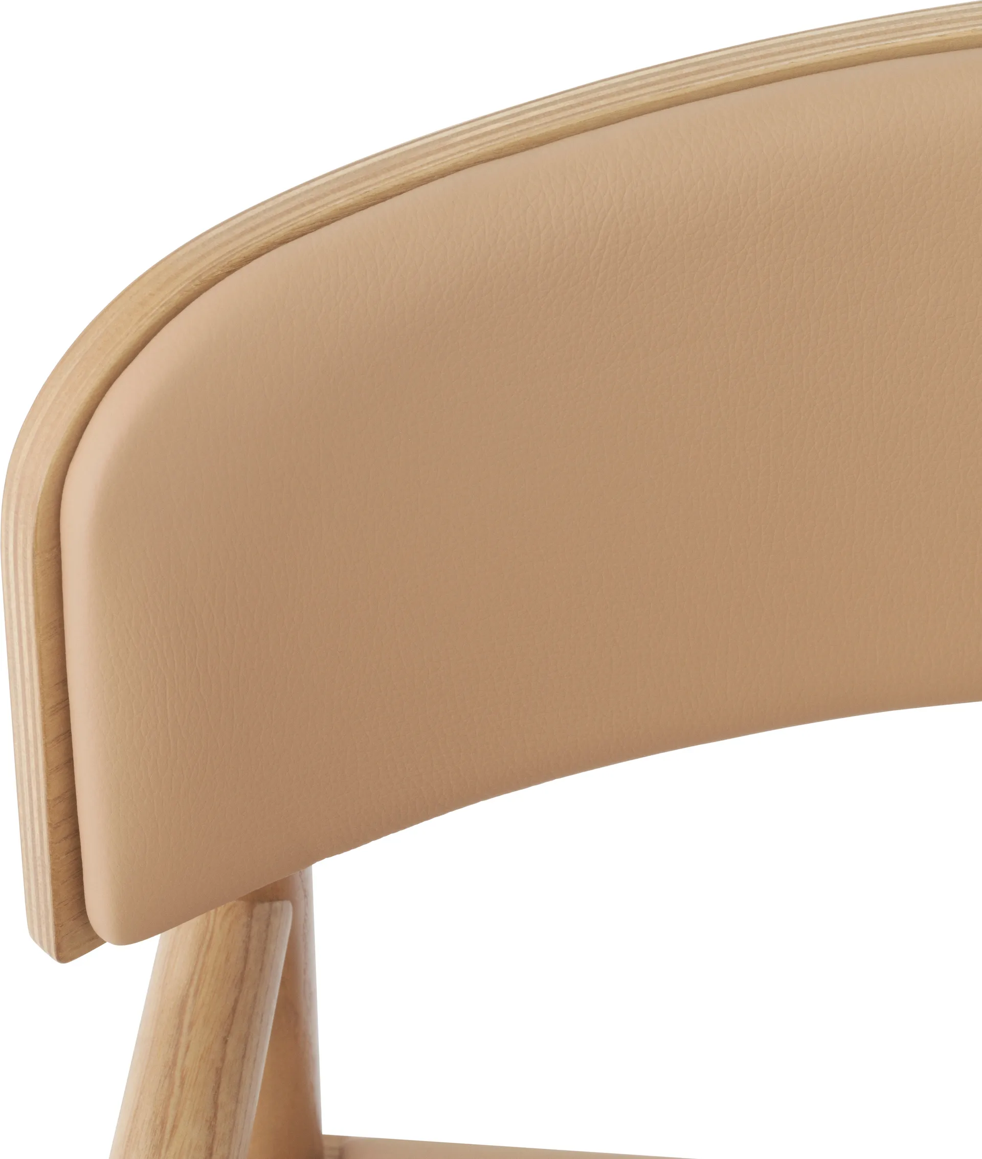 Fauteuil Timb avec coussin, Tan/ Ultra Leather - Camel Normann Copenhagen