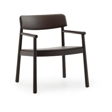 Fauteuil Timb - Brown ash-Ultra Leather Chocolate - Normann Copenhagen