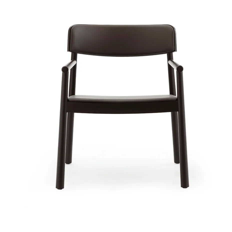 Fauteuil Timb, Brown ash-Ultra Leather Chocolate Normann Copenhagen