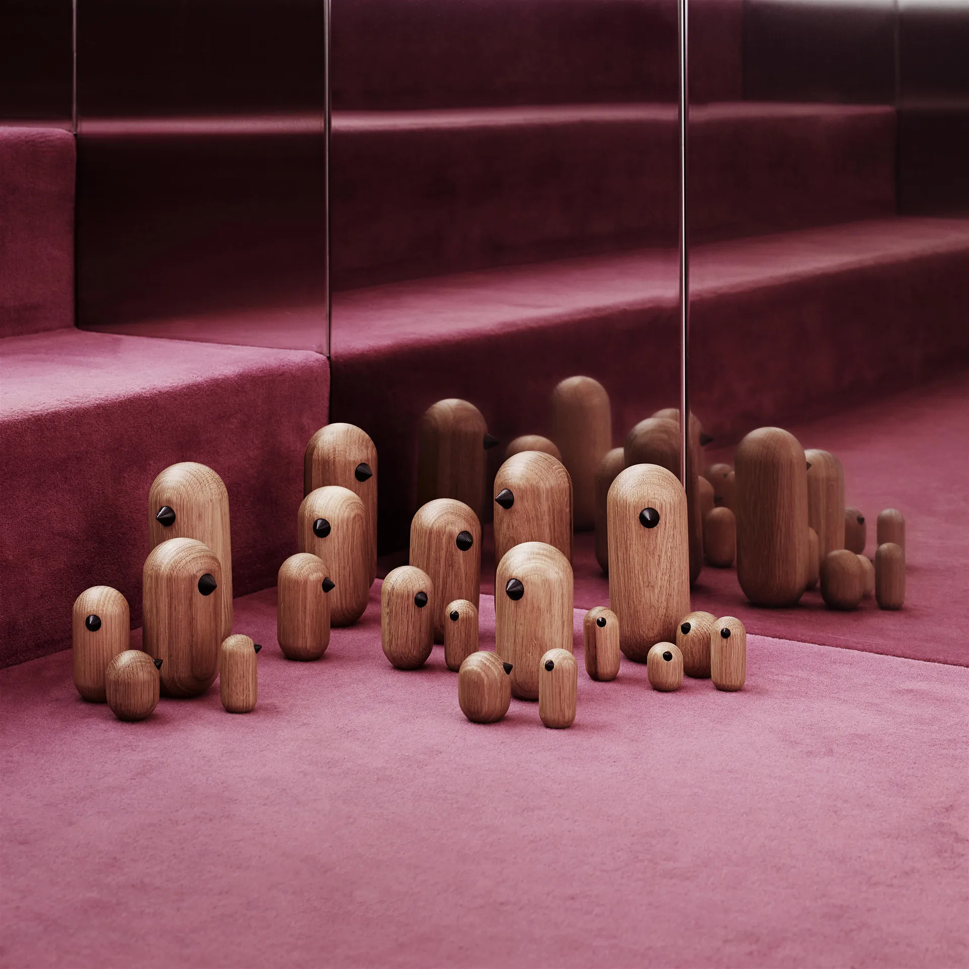 Figurine Little Bird chêne, 3 cm Normann Copenhagen