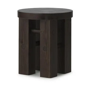 Fyr tabouret rond 45 cm - Dark brown, Ø40x45 cm - Normann Copenhagen