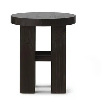 Fyr tabouret rond 45 cm - Dark brown, Ø40x45 cm - Normann Copenhagen