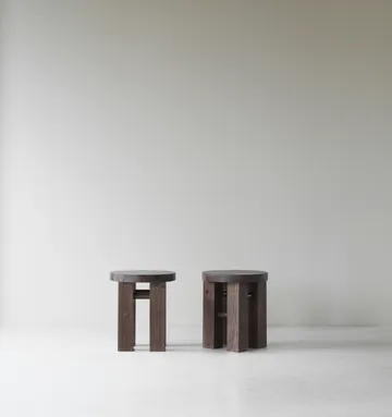 Fyr tabouret rond 45 cm - Dark brown, Ø40x45 cm - Normann Copenhagen