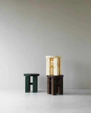 Fyr tabouret rond 45 cm - Dark brown, Ø40x45 cm - Normann Copenhagen