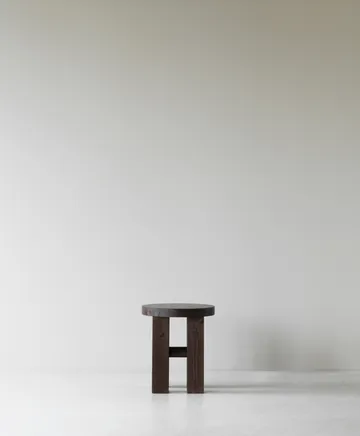 Fyr tabouret rond 45 cm - Dark brown, Ø40x45 cm - Normann Copenhagen