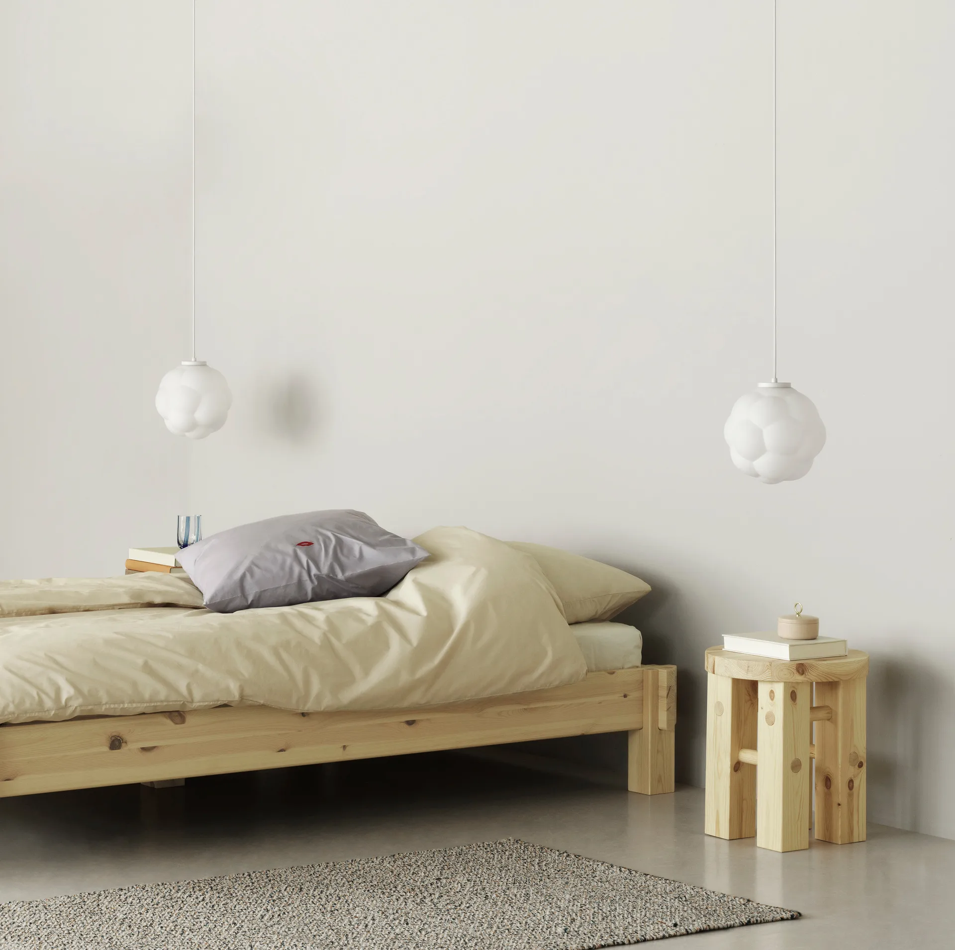 Fyr tabouret rond 45 cm, Pine, Ø40x45 cm Normann Copenhagen