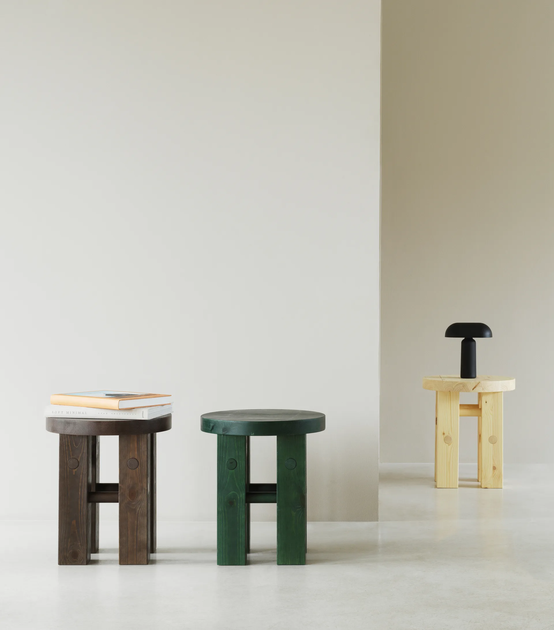 Fyr tabouret rond 45 cm, Pine, Ø40x45 cm Normann Copenhagen
