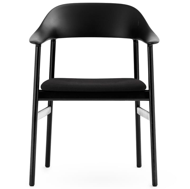 Herit Chaise armstöd & Tissuklädsel noir chêne - Noir - Normann Copenhagen