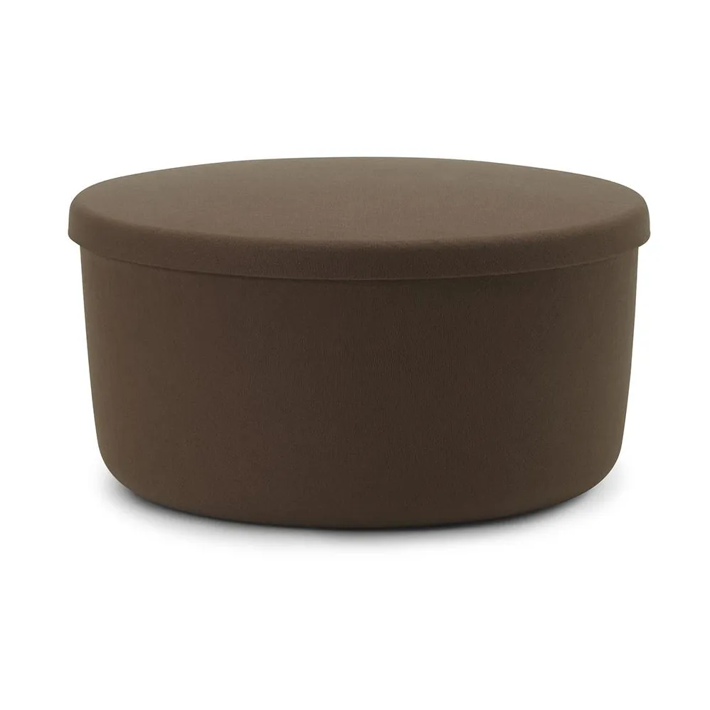 Hide Storage pouf grand, Marron Normann Copenhagen