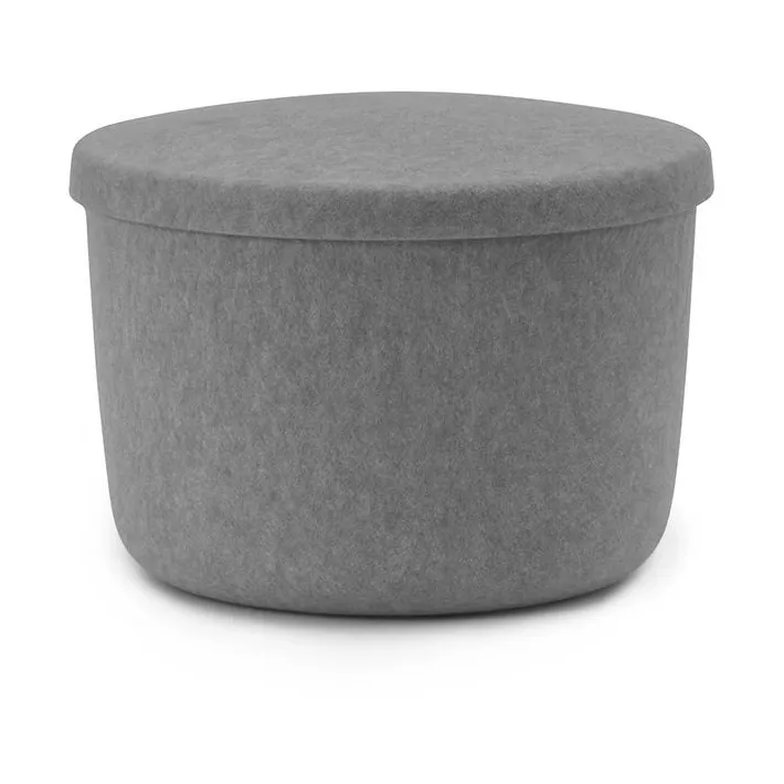 Hide Storage pouf petit, Gris Normann Copenhagen