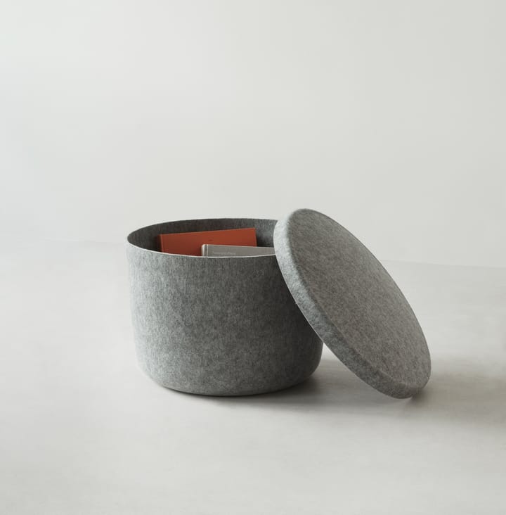 Hide Storage pouf petit - Gris - Normann Copenhagen