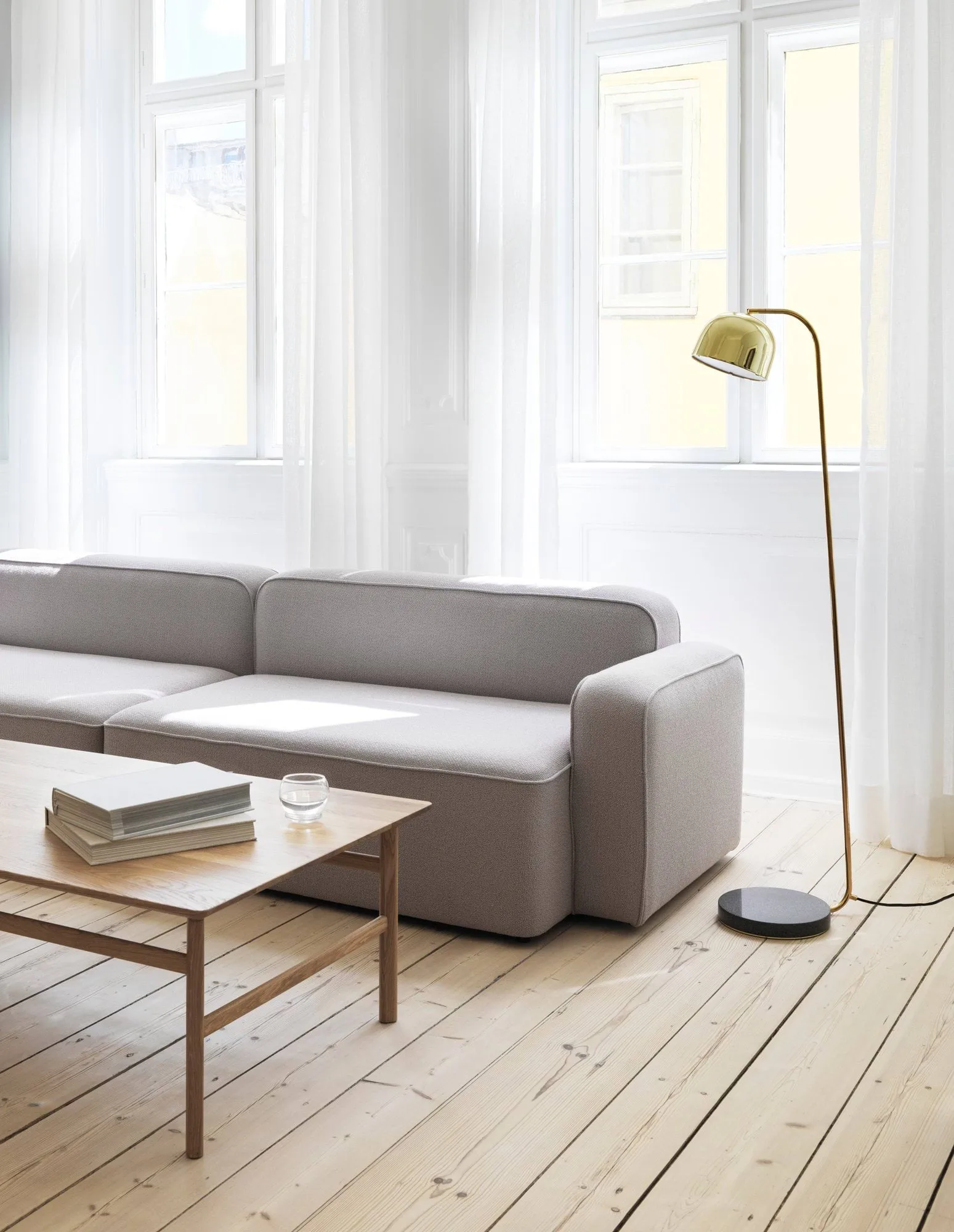 Lampadaire Grant, brass Normann Copenhagen