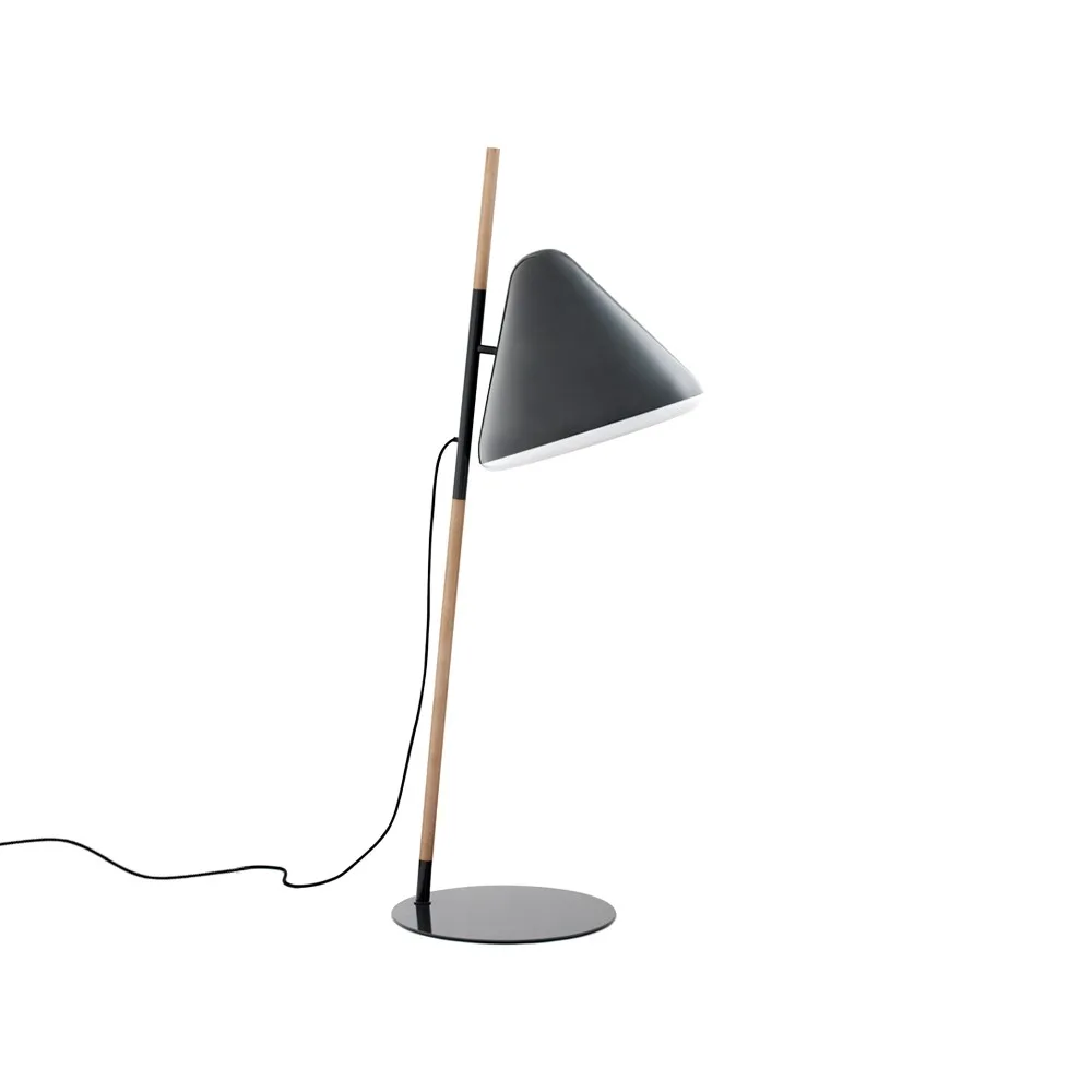 Lampadaire Hello, grey, structure en hêtre Normann Copenhagen