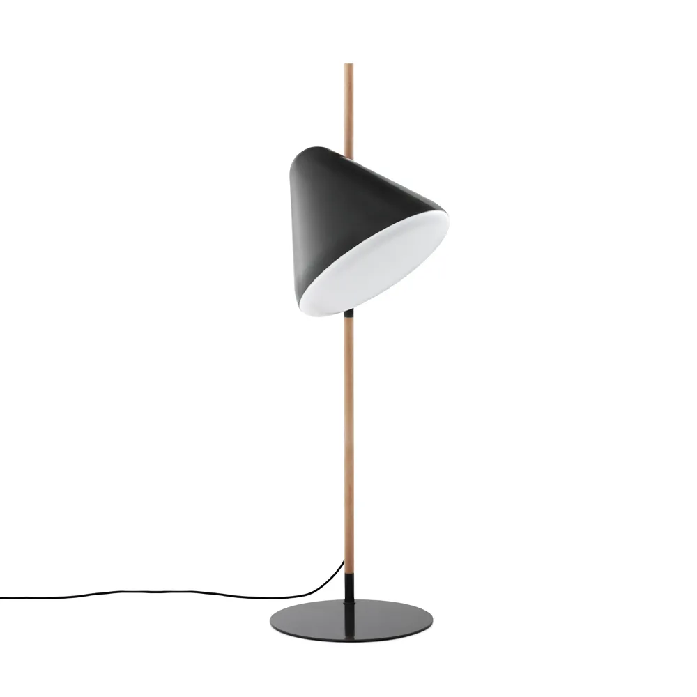 Lampadaire Hello, grey, structure en hêtre Normann Copenhagen