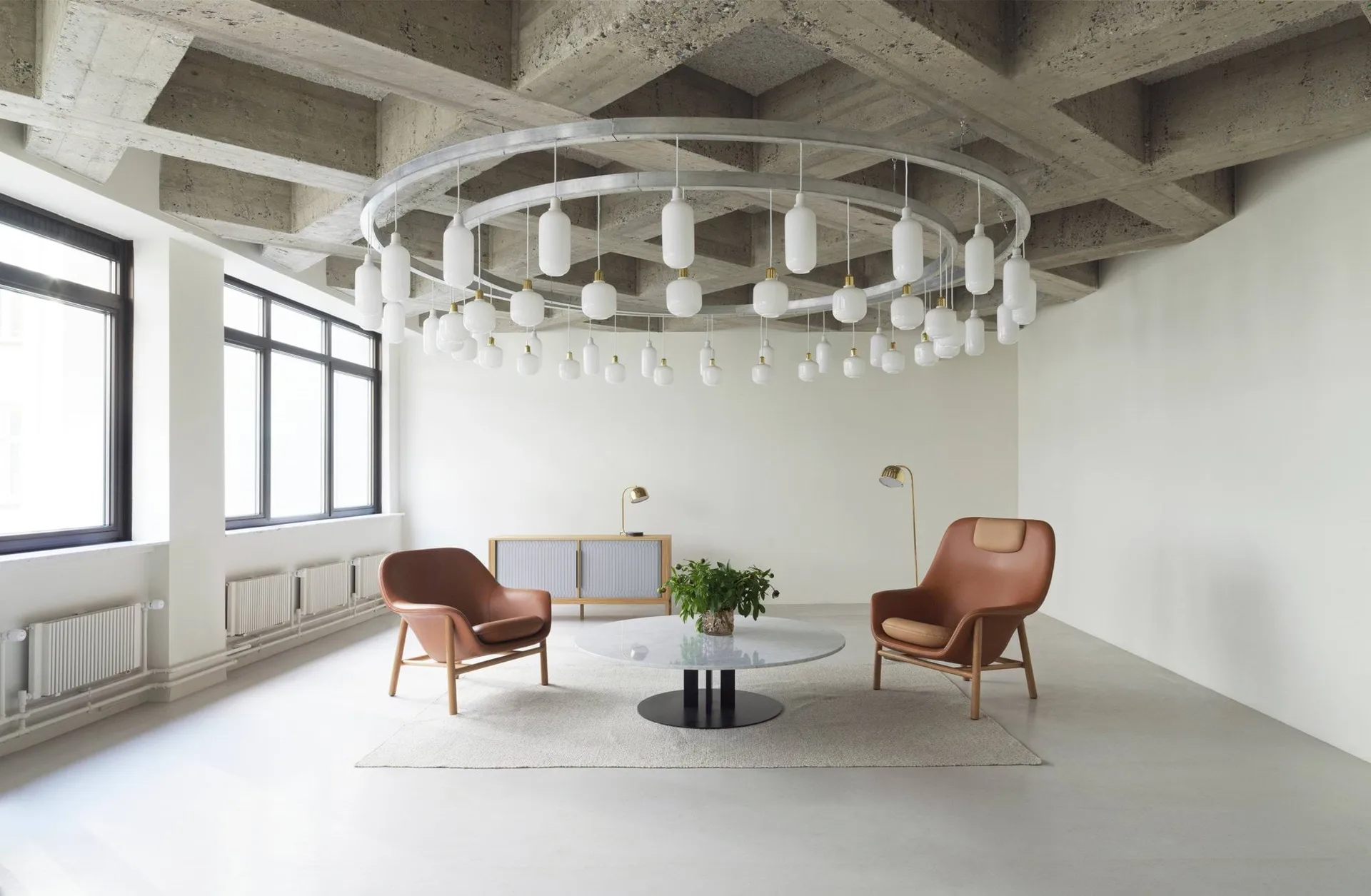 Lampe Amp grande, blanc Normann Copenhagen