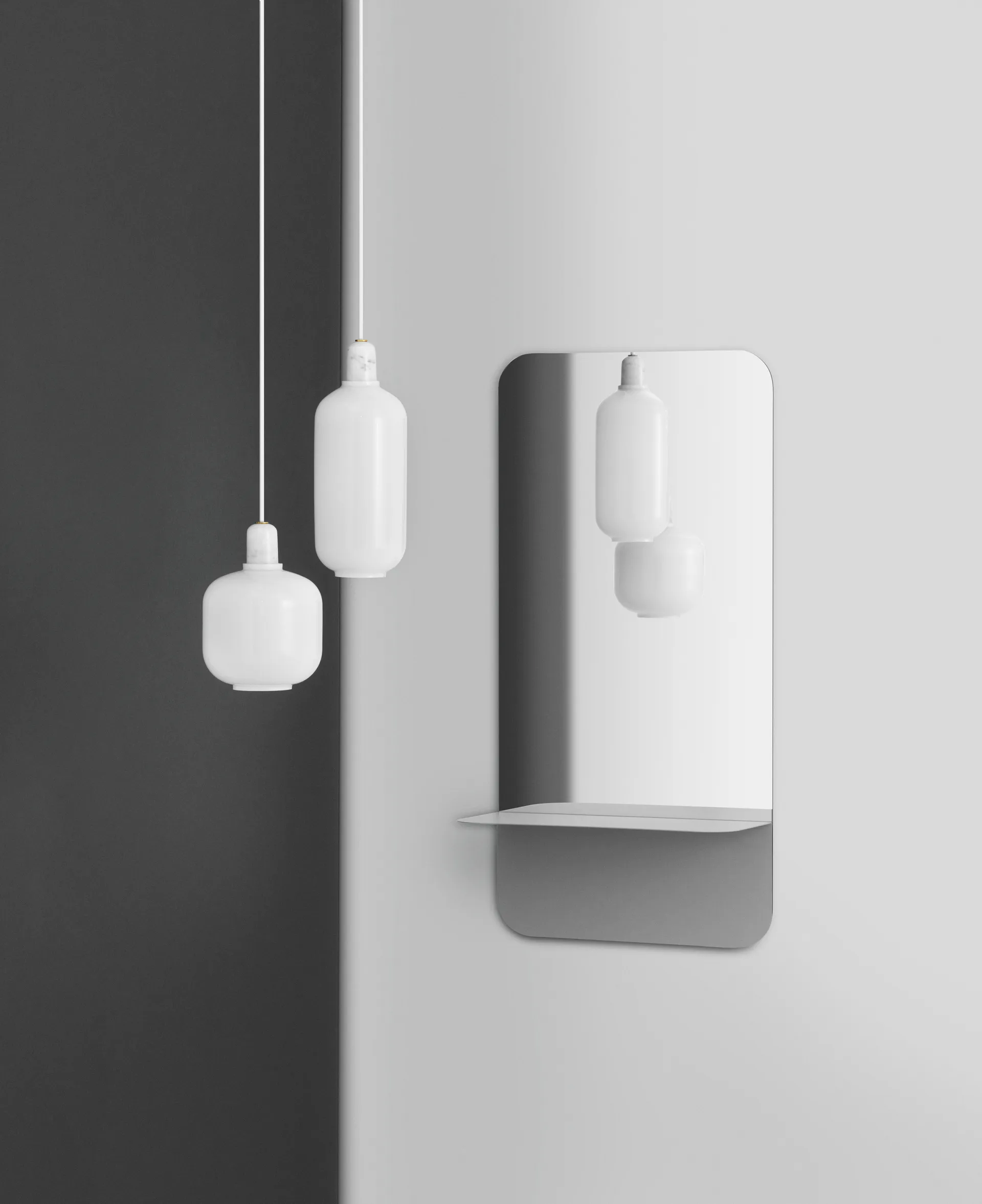Lampe Amp grande, Mat-blanc Normann Copenhagen