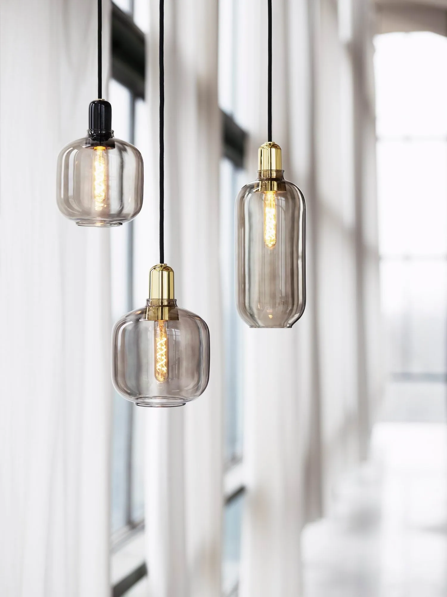 Lampe Amp grande, Smoke-laiton Normann Copenhagen