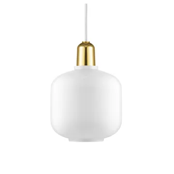 Lampe Amp petite - Blanc-laiton - Normann Copenhagen