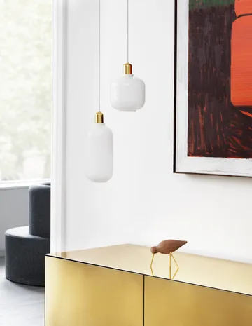 Lampe Amp petite - Blanc-laiton - Normann Copenhagen