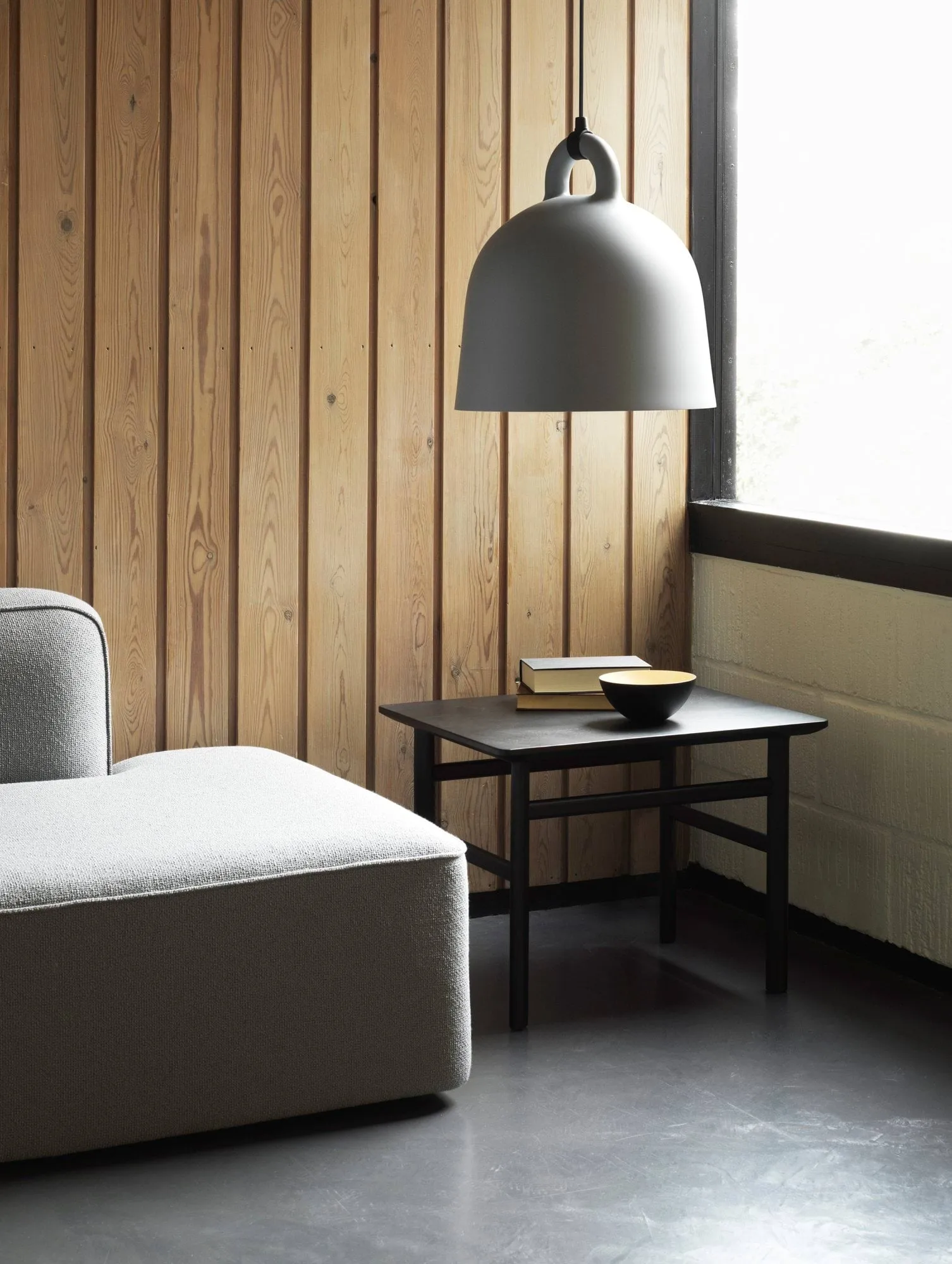 Lampe Bell grise, grand Normann Copenhagen