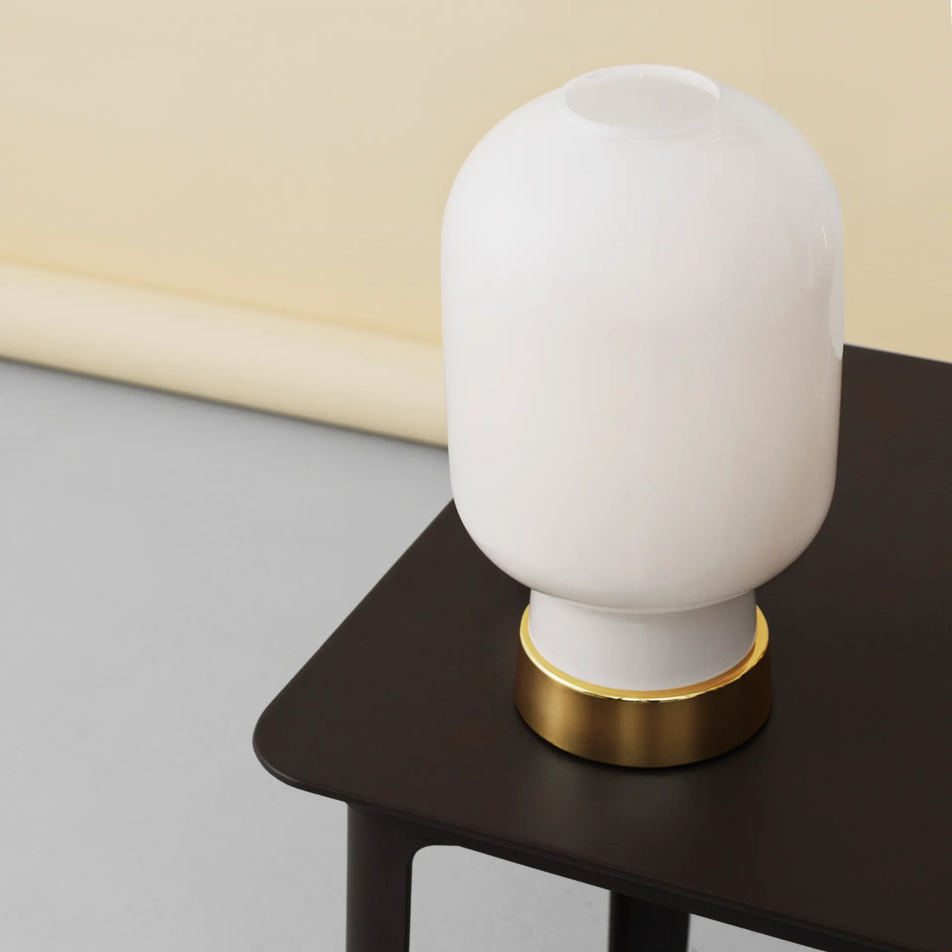Lampe de table Amp, Blanc-laiton Normann Copenhagen
