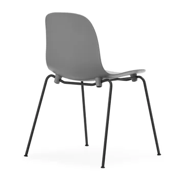 Lot de 2 chaises empilables avec pieds noirs Form Chair, gris - Normann Copenhagen