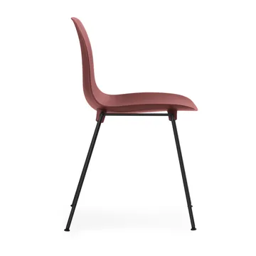 Lot de 2 chaises empilables avec pieds noirs Form Chair, rouge - Normann Copenhagen