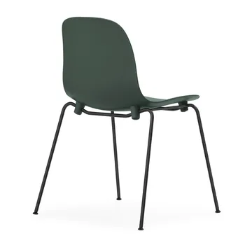 Lot de 2 chaises empilables avec pieds noirs Form Chair, vert - Normann Copenhagen